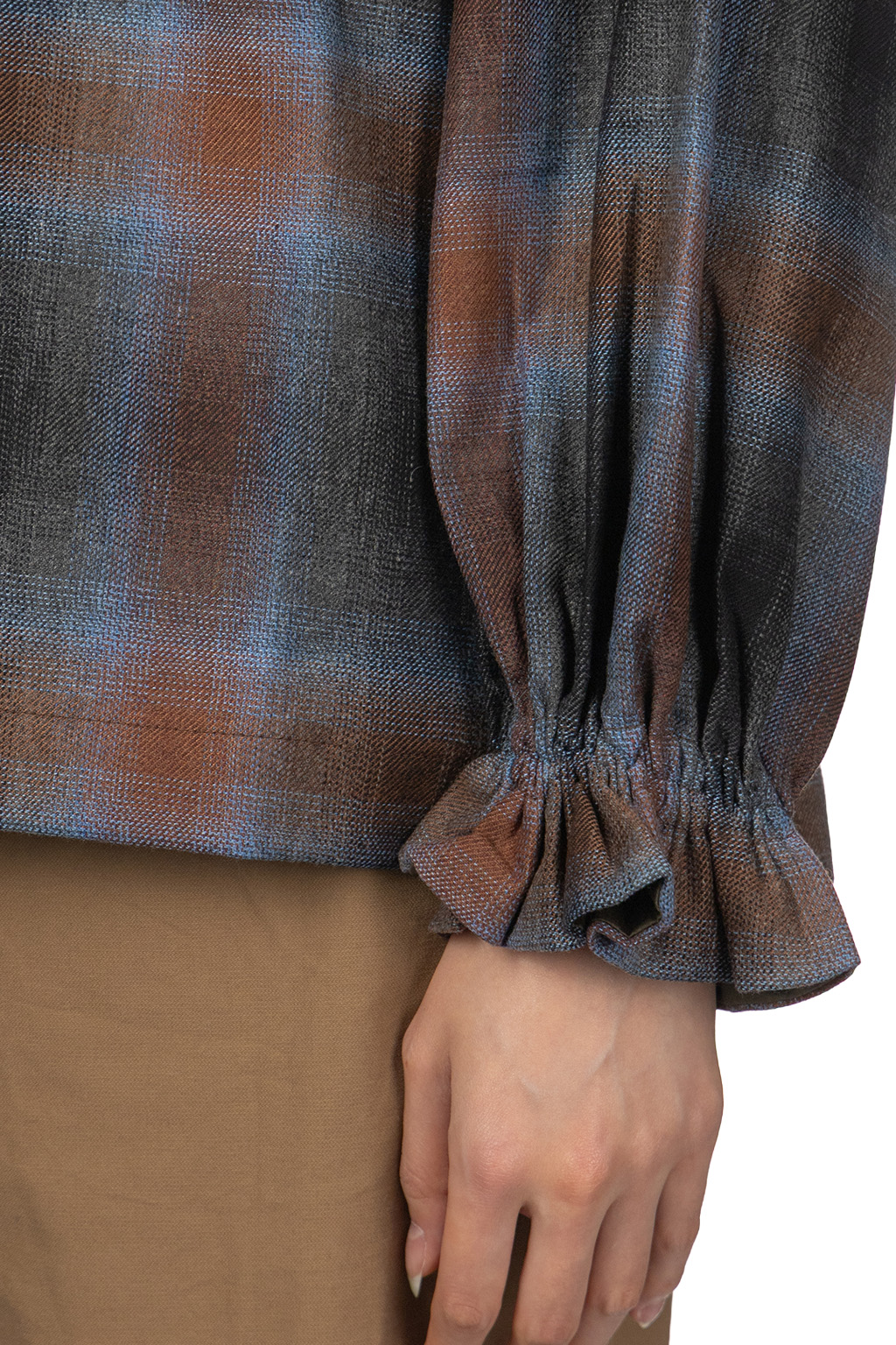 Tigre Brocante - Stretch Gather Frill Blouse